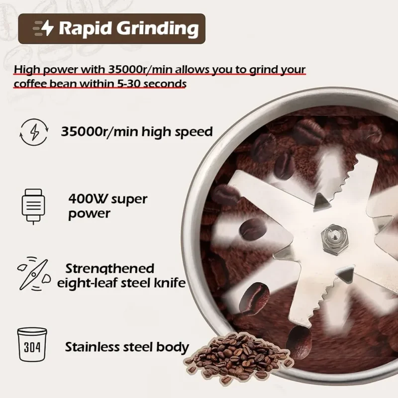 Electric Coffee Grinder Specifications
